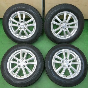 *送料無料* バリ溝！キレイ！9.5分★スタッドレス 205/65R16 ダンロップ ウインターマックス WM01 ZACK JP-52 PCD114.3/5H★4031902イス