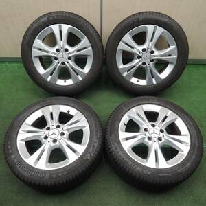 *送料無料* バリ溝 綺麗 9分★ベンツ Cクラス W205 純正 225/50R17 スタッドレス コンチネンタル NC6 PCD112/5H★4031910TNス