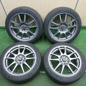 *送料無料* 4本価格★215/45R17 ミシュラン パイロットスポーツ4 SCHNEIDER シュナイダー PCD100 114.3/5H マルチ★4032411HAノ