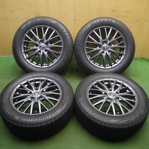 *送料無料* バリ溝！キレイ！9分★スタッドレス 205/60R16 ブリヂストン ブリザック VRX2 ravrion RM01 PCD114.3/5H★4032511Hス