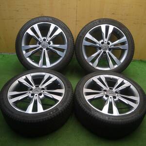 *送料無料* バリ溝！綺麗！8.5分★ベンツ Cクラス W205 純正 225/45R18 スタッドレス コンチネンタル NC6 PCD112/5H★4032602Hス