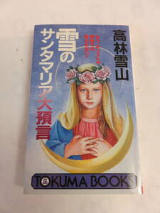 【新書】雪のサンタマリア大預言　高林雪山　徳間書店　1992年7月31日初版　もう、キリストや男神では救われない