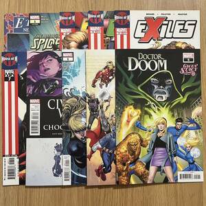 MARVEL COMICS アメコミリーフ 10冊セット マーベルコミックス Doom Gwen Ultron X-Men Spider-Man スパイダーマン Exiles 原書 英語 洋書