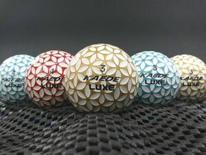 [B2I-02C] KAEDE LUXE SOFT SPIN カラー混合 15球 カエデ ラックス ロストボール