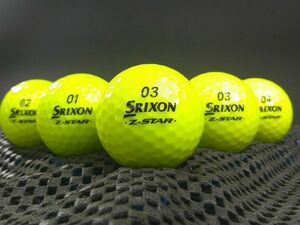 [C1B-04C] SRIXON Z-STAR DIVIDE 2023年モデル イエロー 20球 スリクソン ゼットスター ツートンカラー ロストボール