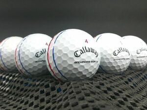 [C2M-01C] Callaway CHROME SOFT Triple track 2022年モデル ホワイト 30球 キャロウェイ クロムソフト ロストボール