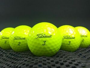 [C2A-08C] Titleist PRO V1 2023年モデル イエロー 18球 タイトリスト ロストボール