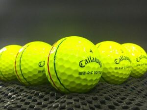 [C2G-02C] Callaway ERC SOFT Triple Track 2021年モデル イエロー 30球 キャロウェイ トリプルトラック ロストボール