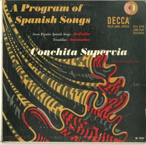 A00537290/10インチ/コンチータ・スペルビア「A Program Of Spanish Songs」