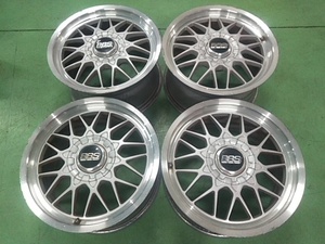 BBS RG136 17×8J 5H PCD114.3 +45 / RG138 17×9J 5H PCD114.3 +50 各2本SET (H24013) 