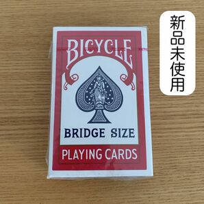 【新品未使用】BICYCLE トランプ カード ブリッジサイズ マジック バイスクル PLAYING CARDS 赤