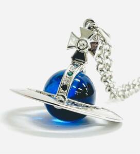 I♪ Vivienne Westwood ヴィヴィアンウエストウッド Orb Pendant オーブ ペンダント ネックレス アクセサリー 青 ブルー