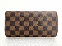 I♪ LOUIS VUITTON ルイヴィトン N61215 ダミエ ポルトトレゾール インターナショナル 三つ折り 長財布 ウォレット _画像2