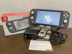 ★ 初期化済 Nintendo Switch Lite ニンテンドー スイッチ ライト グレー 本体 充電器 箱付
