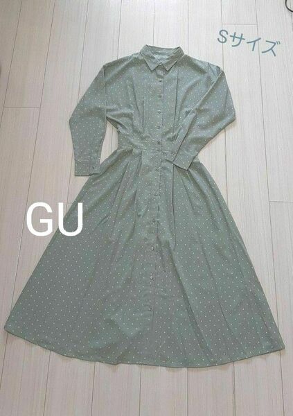 GU ロングシャツワンピース(S)