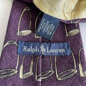 ラルフローレン(Ralph Lauren) パープルかごネクタイ