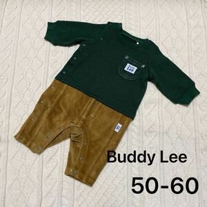 Buddy Lee 裏起毛ロンパース　50-60 グリーン