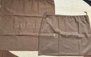 GUCCI グッチ 保存袋 巾着袋 2枚