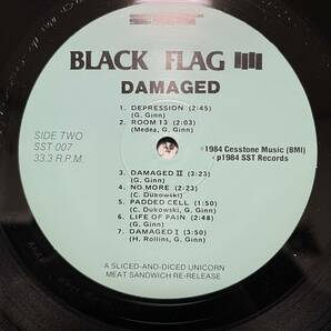 black flag/damaged ブラック フラッグ レコード LP US SST盤VOID poison idea necros siege black flag heresy minor threat germs fugaziの画像4