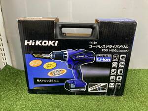 【中古品】HiKOKI(旧日立工機) 14.4Vコードレスドライバドリル FDS14DGL(2LEGK)　IT33N1XG1VTX