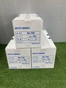 【未使用品】日東電工　紙粘着テープ　No.720　建築塗装用　24㎜×18m　3個セット　ITTT6FJVJ68G