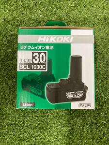 【未使用品】★HiKOKI(ハイコーキ) 旧日立工機 10.8V リチウムイオン電池 3.0Ah BCL1030C　IT92PG8JIN7C