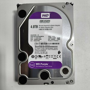 「29」WD Purple WD40PURX 4TB　　SATA 3.5インチ/HDD（使用30975）