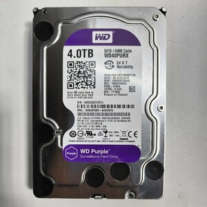 「46」WD Purple 　WD40PURX 4TB　SATA 3.5インチ/HDD（使用49960）