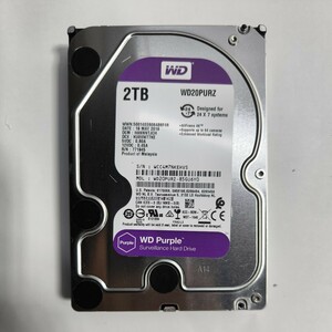 「56」WD Purple WD20PURZ 2TB　　SATA 3.5インチ/HDD（使用25335）