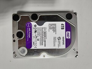 「16」 未使用近い　Western WD Purple 　4TB　WD40PURZ　SATA 3.5インチ/HDD（通電4回使用0H）