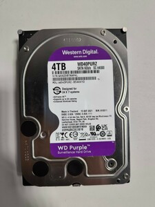 「15」WD Purple 4TB　WD40PURZ　　SATA 3.5インチ/HDD（使用5473）