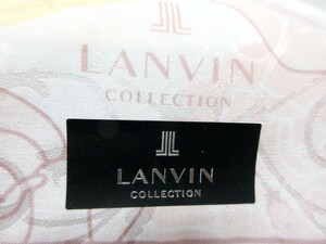 【T2919】LANVIN　COLLECTION　大判ハンカチ　未使用品