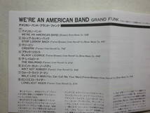 『Grand Funk/We’re An American Band(1973)』(1989年発売,CP21-6039,廃盤,国内盤,歌詞付,Walk Like A Man,Black Licorice)_画像5