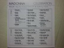 『Madonna/Celebration(2009)』(2CD,リマスター音源,2009年発売,WPCR-13680/1,国内盤帯付,歌詞対訳付,ベスト・アルバム,Vogue,Burning Up)_画像6