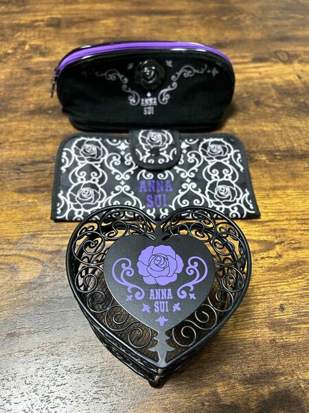 ANNA SUI 小物入れ　ポーチ３点セット　ノベルティ　アナスイ