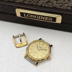 LONGINES/ロンジン/960 SWISS 6232/2針/ゴールド文字盤/ゴールドカラー/ラウンド/純正尾錠/箱付/クォーツ/レディース腕時計/ジャンク/T065