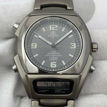 1円～/CITIZEN/シチズン/ATTESA/アテッサ/Eco-Drive/エコドライブ/C690-Q01148/アラーム/クロノ/デジアナ/腕時計/稼動品/ジャンク/T084_画像5