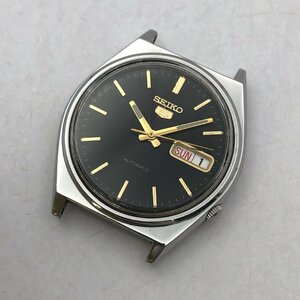 SEIKO/セイコー/5/ファイブ/7S26-3140/3針/デイデイト/黒文字盤/シルバーカラー/ラウンド/自動巻/メンズ腕時計/ジャンク/T115