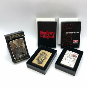 1円～/未使用/保管品/ZIPPO/ジッポー/Marlboro/3点セット/まとめ/ライター/煙草/喫煙具/喫煙グッズ/コレクション/ジャンク/H084