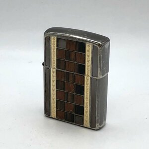 1円～/ZIPPO/ジッポー/ウッディデザイン/2015年製/ライター/煙草/喫煙具/喫煙グッズ/コレクション/火花OK/ジャンク/H091