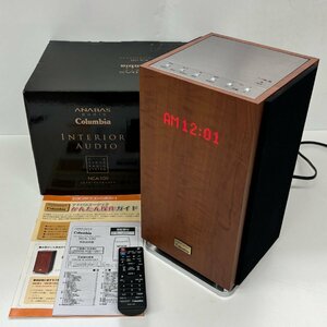 1円～/保管品/ANABAS/アナバス/Columbia/コロンビア/CDクロックラジオシステム/NCA-100/付属品付/オーディオ機器/通電確認済/ジャンク/W064