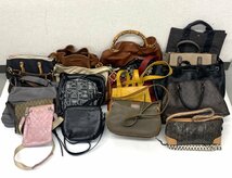 1円～/COACH/Nina ricci/Salvatore ferragamo/etc.../20点/まとめ/レディース/ブランド/バッグ/ジャンク/HM075_画像2