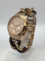 MICHAEL KORS/マイケルコース/MK-4269/クロノグラフ/デイト/ゴールドカラー/ラウンド/箱付/クォーツ/レディース腕時計/ジャンク/T049_画像2