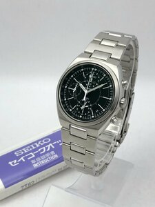 1円～/SEIKO/セイコー/SUS/サス/クロノグラフ/アラーム/7T62-0AA0/デイト/黒文字盤/取扱説明書付/クォーツ/メンズ腕時計/ジャンク/T053