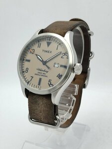 1円～/TIMEX/タイメックス/The Waterbury/ウォーターベリー/TW2P64600/3針/デイト/ラウンド/クォーツ/メンズ腕時計/ジャンク/T097