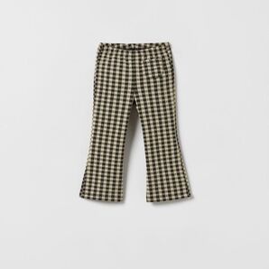 チェックフレアレギンス 18-24m 92cm ベージュ 黒 ZARA