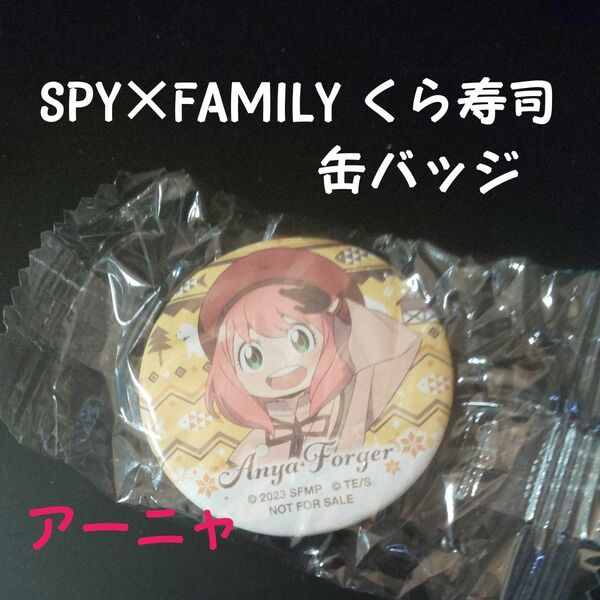 【アーニャ】SPY×FAMILY くら寿司 オリジナル缶バッジ ビックらポン