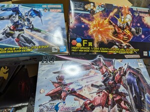 HGイモータルジャスティス　一番くじ　HGダブルオーダイバー　HGバーニングガンダム