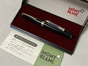 MONTBLANC モンブラン 万年筆 モンブラン 万年筆 MEISTERSTUCK No.12 ブラック インク吸入式 コンバーター付 デットストック