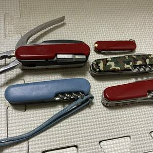 WENGER ウェンガー VICTORINOX ビクトリノックス COACH コーチ 万能ナイフ マルチツール 5本セット アウトドアの画像9